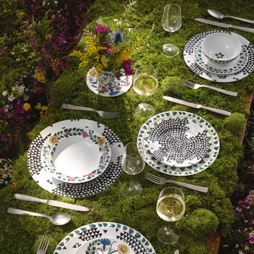 Magic Garden Foliage tallerken 21 cm - Hvid/Grøn - Rosenthal