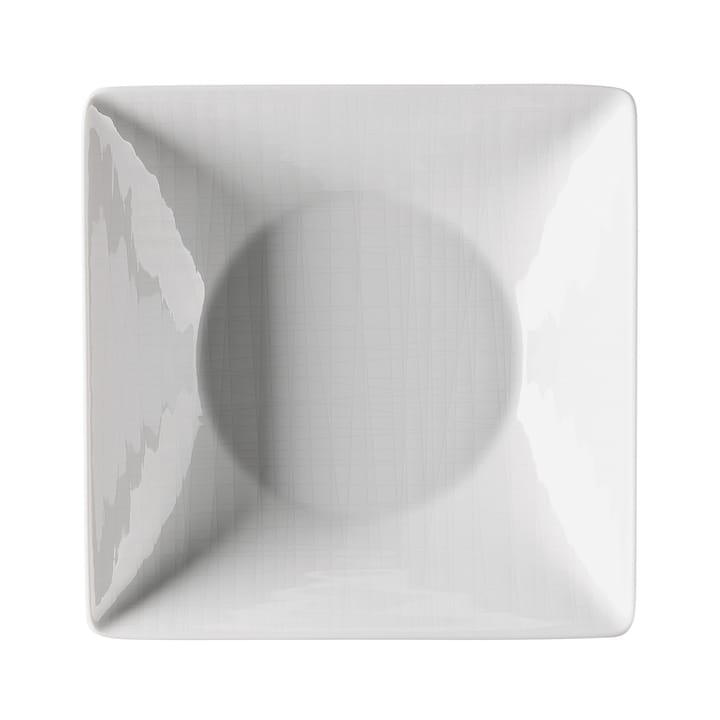 Mesh kvadratisk dyb tallerken 20 cm, hvid Rosenthal