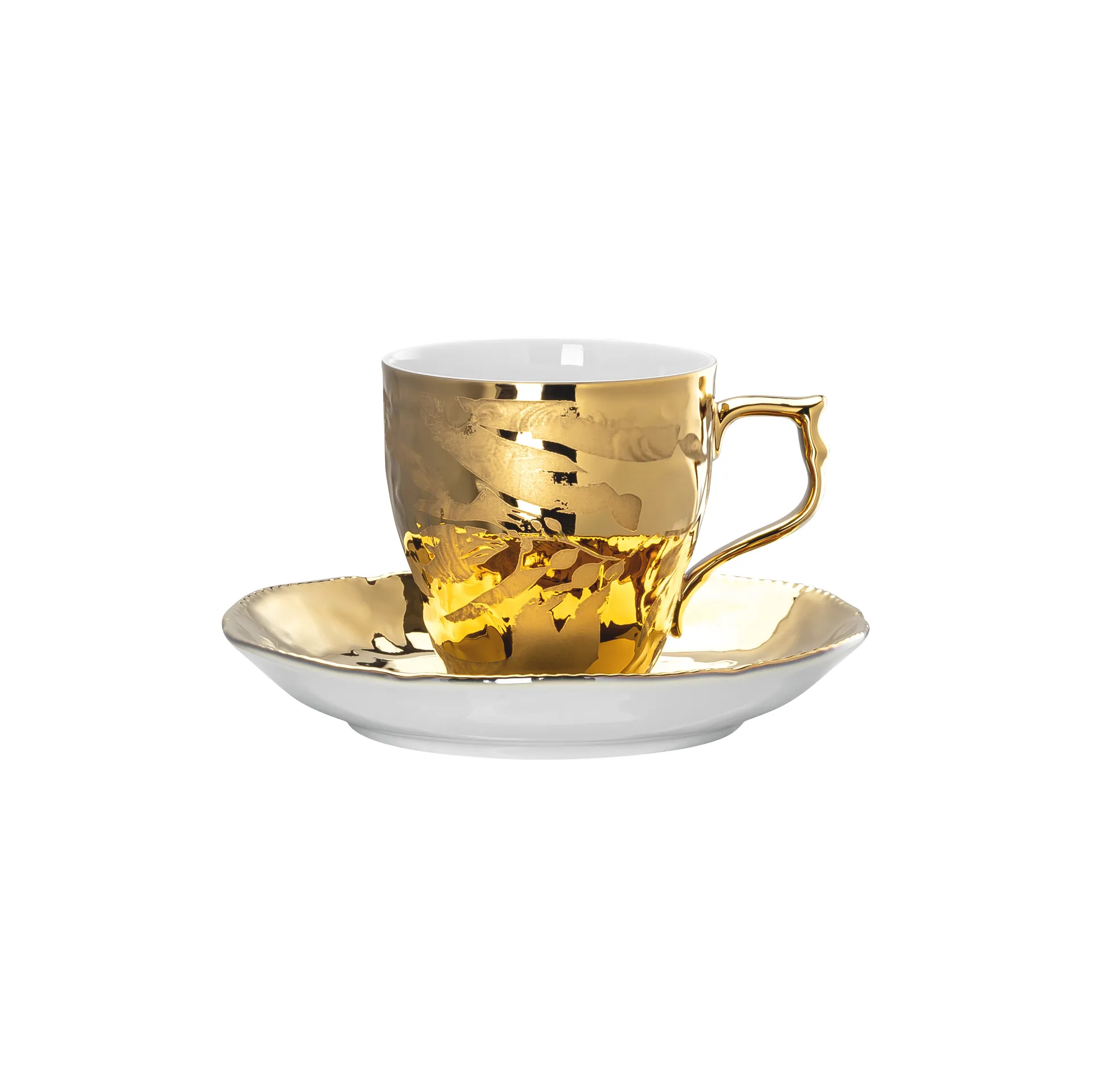 Rosenthal Heritage Midas espressokop med underkop, Hvid/Guld Rosenthal
