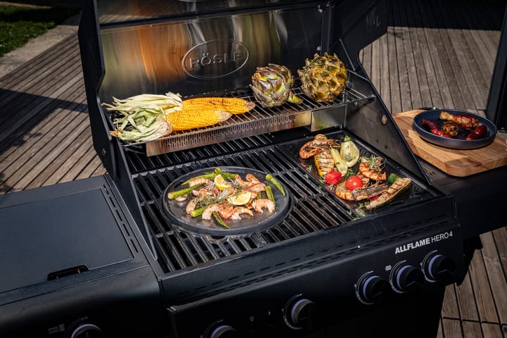 AllFlame Hero 4 gasgrill, Sort Rösle