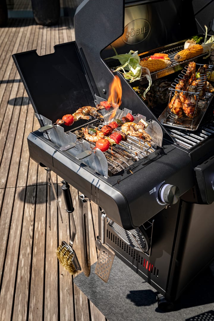 Rösle grillbørste 47x8,5x8,5 cm, Stål-sort Rösle