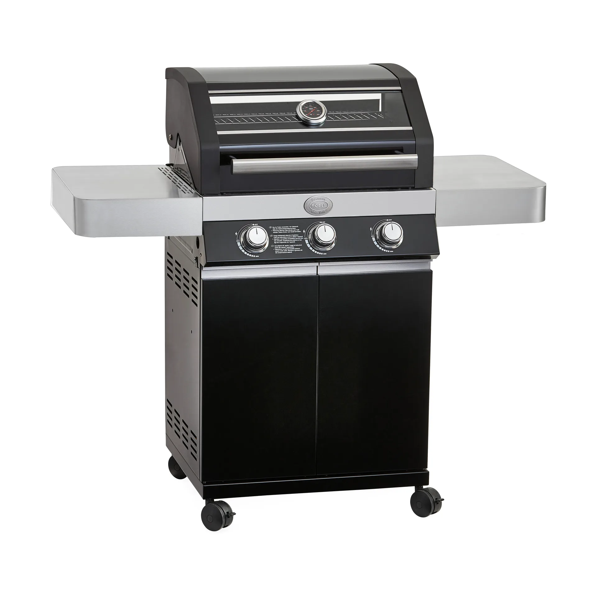 Videro G3 Pure gasgrill, Sort Rösle