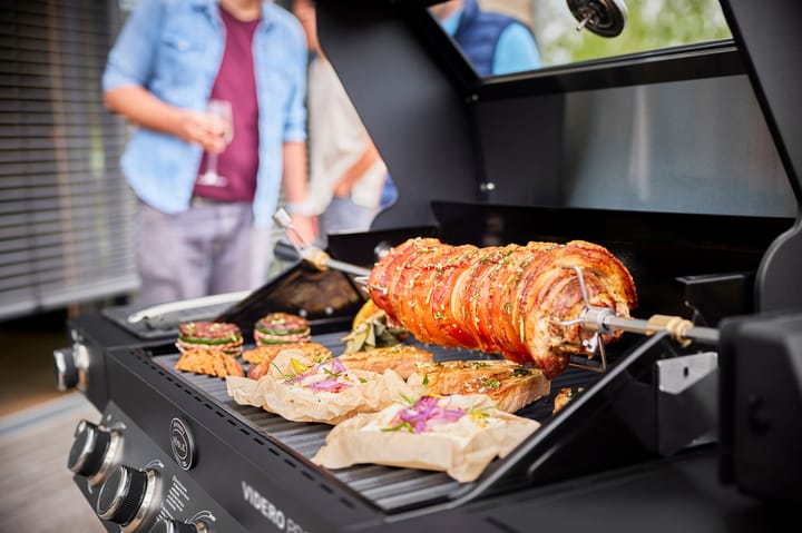 Videro PRO G4-SB Smart Vario+ gasgrill, Matsort Rösle