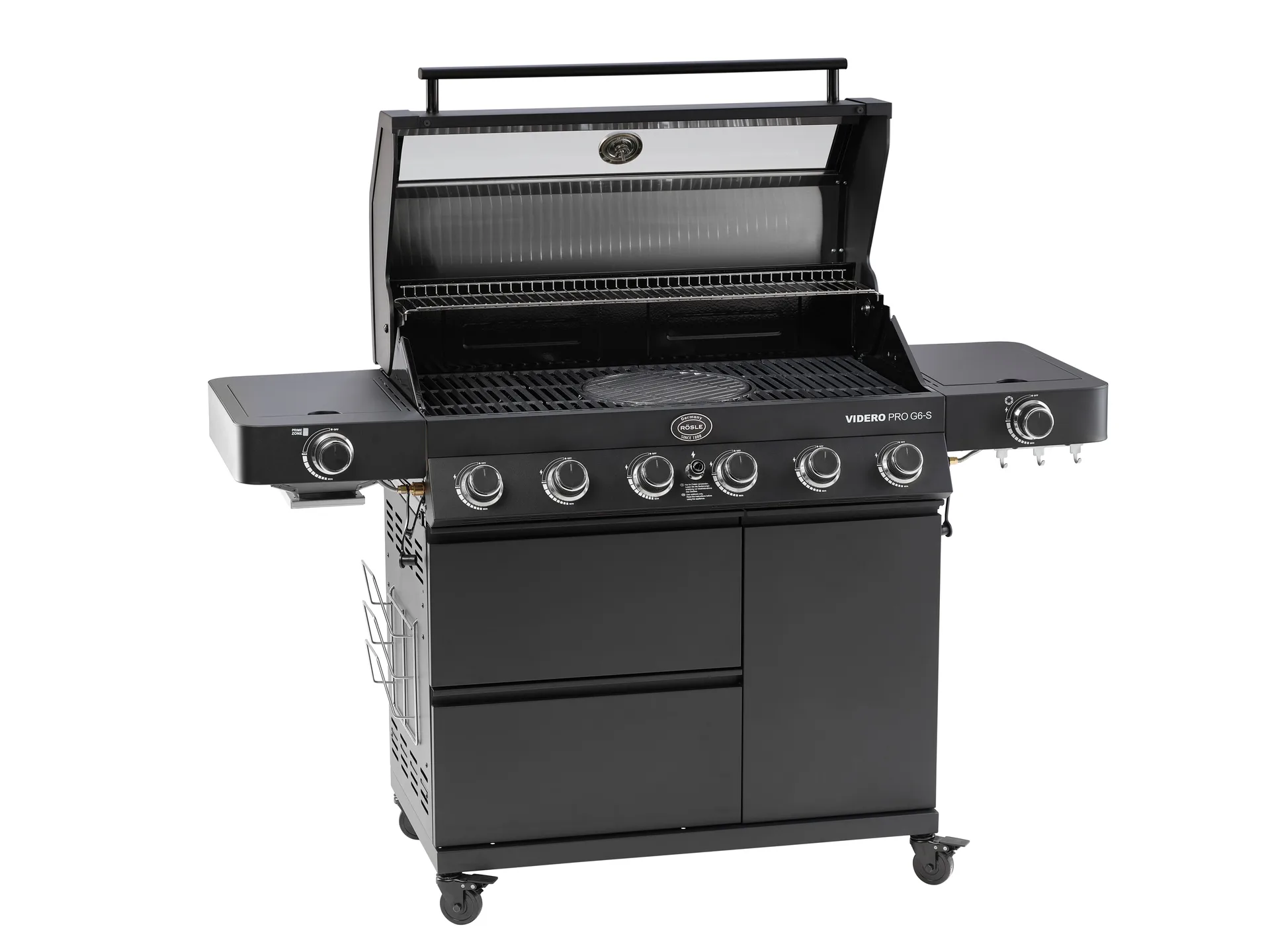 Videro PRO G6-S Vario+ gasgrill, Matsort Rösle