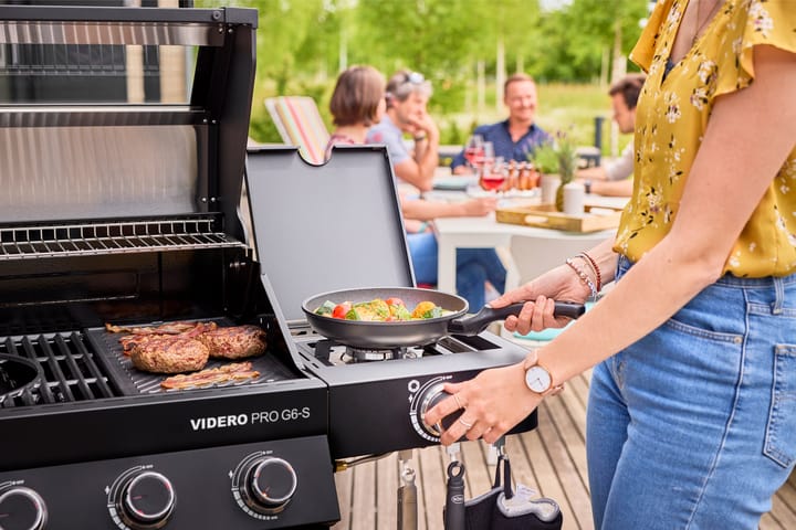 Videro PRO G6-S Vario+ gasgrill, Matsort Rösle
