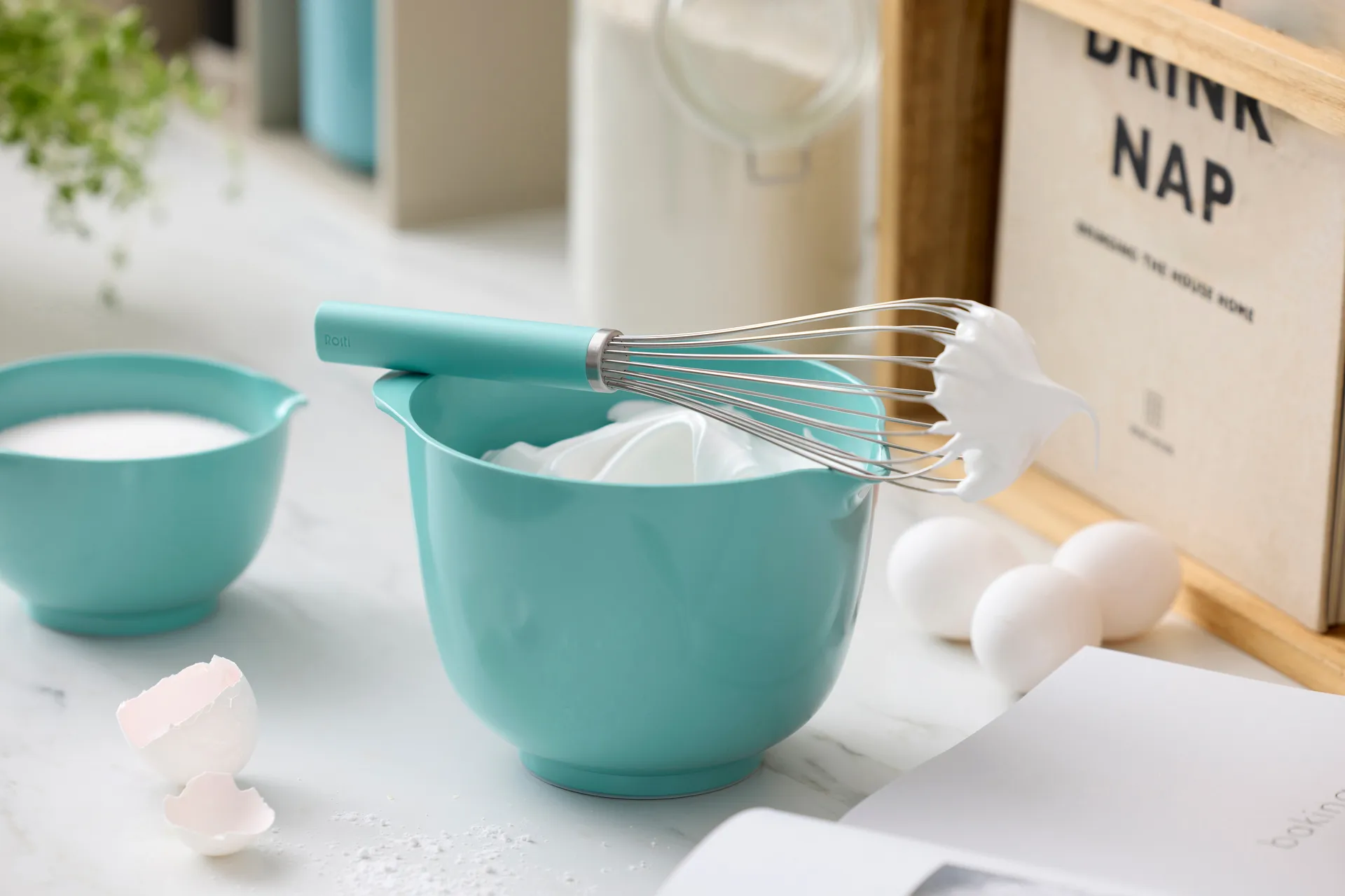 Emma ballonpisker stål 27 cm, Nordic green Rosti