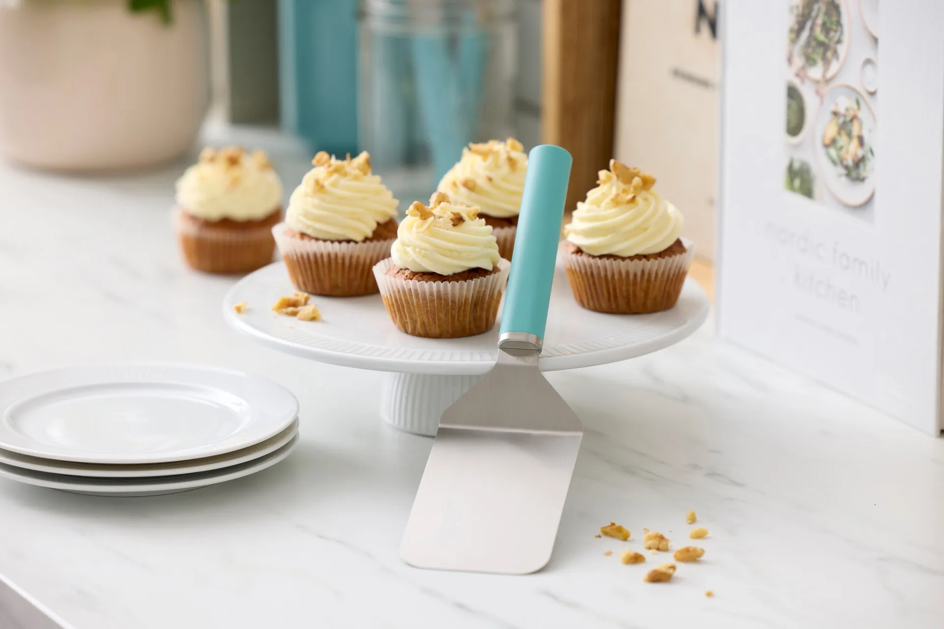 Emma paletkniv bred stål 26 cm, Nordic green Rosti