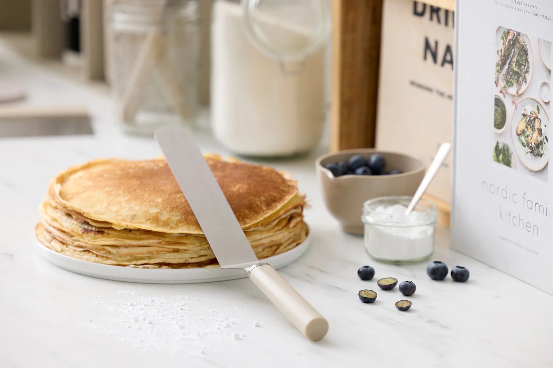 Emma paletkniv smal stål 33 cm, Humus Rosti