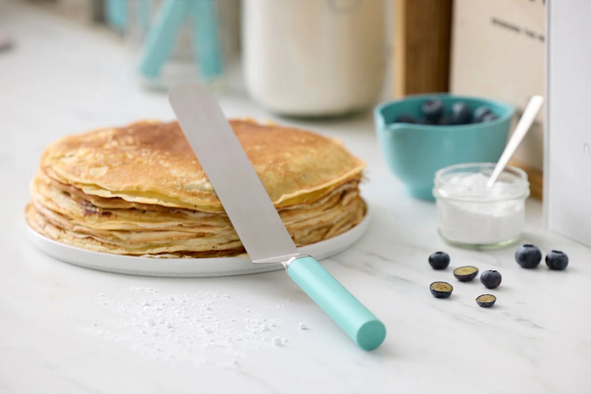 Emma paletkniv smal stål 33 cm, Nordic green Rosti