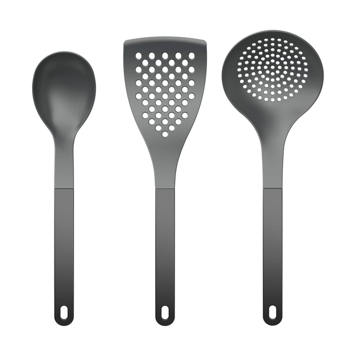 Optima køkkenredskab 2 3 dele - Sort nylon - Rosti