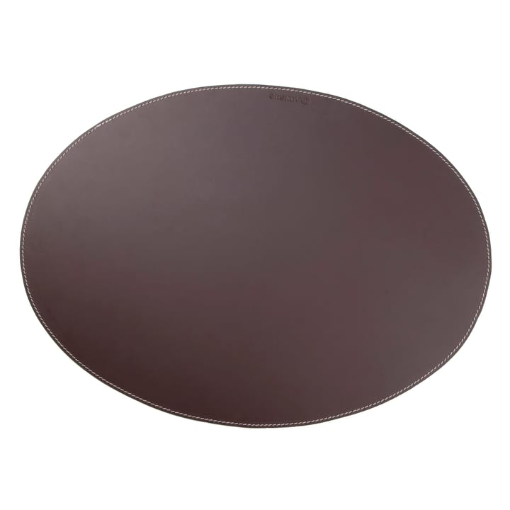 Ørskov dækkeserviet læder oval, brun Ørskov