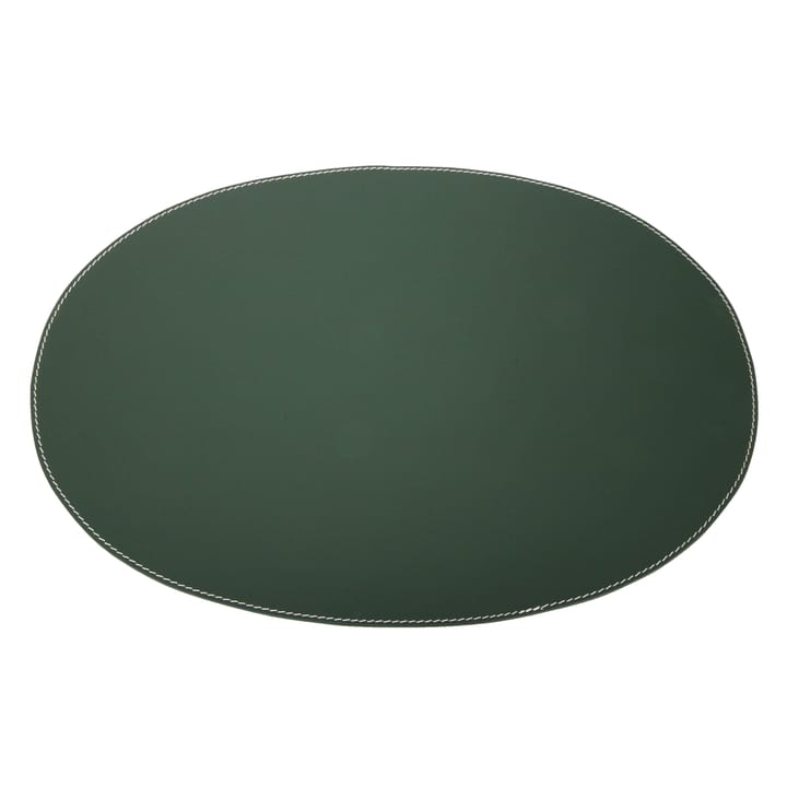 Ørskov dækkeserviet læder oval, mørkegrøn Ørskov