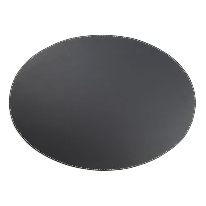 Ørskov dækkeserviet læder oval, sort Ørskov