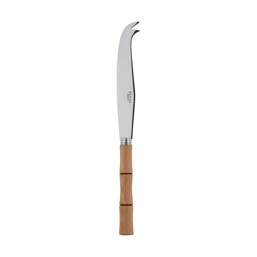 Bamboo shape ostekniv 16 cm, Light wood laminated SABRE Paris