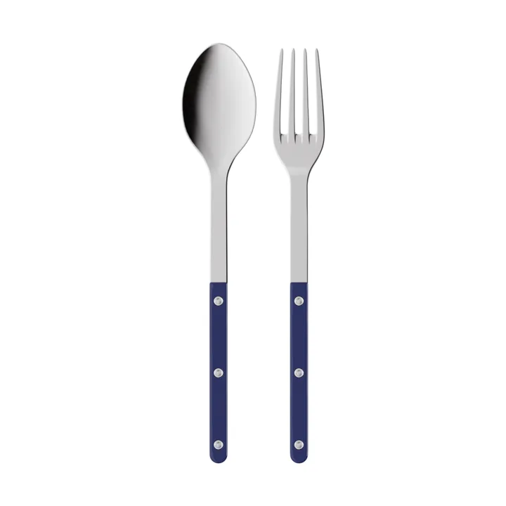 Bistrot solid serveringsbestik 2 dele - Navy blue - SABRE Paris