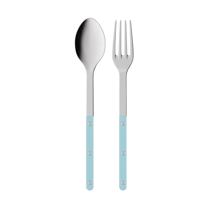 Bistrot solid serveringsbestik 2 dele - Pastel blue - SABRE Paris