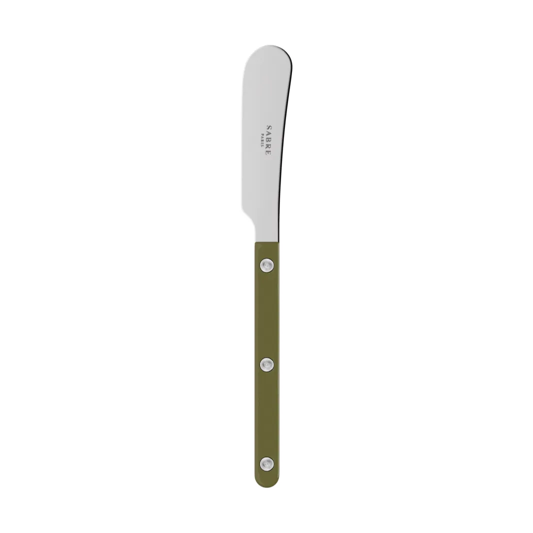 Bistrot solid smørkniv 14 cm, Green fern SABRE Paris