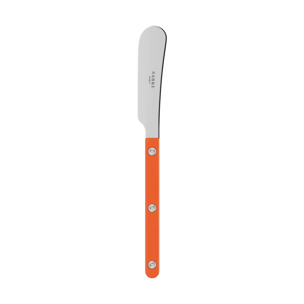 Bistrot solid smørkniv 14 cm, Orange SABRE Paris