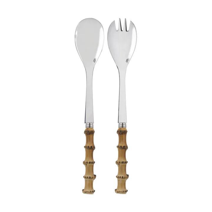 Panda salatbestik 2 dele - Bamboo light - SABRE Paris
