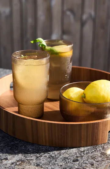 Billi drikkeglas 43 cl 4-pak - Brun - Sagaform