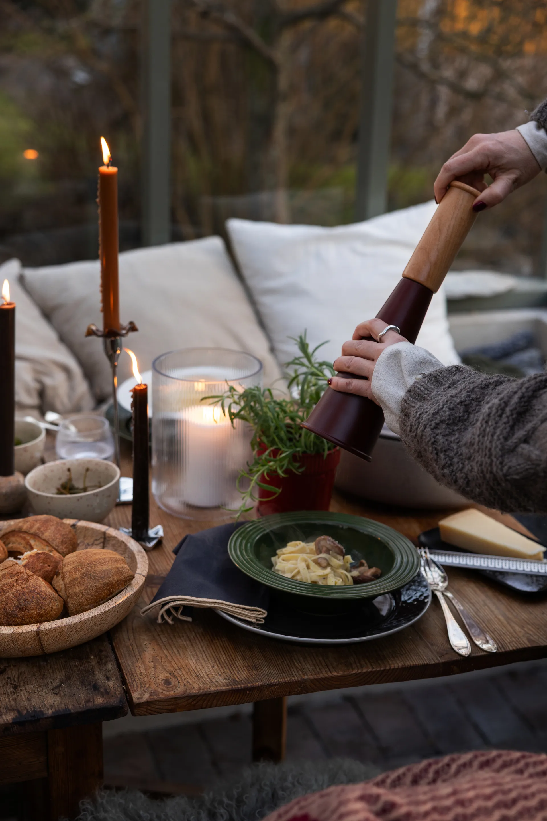 Coffee & More dyb tallerken Ø22 cm, Grøn Sagaform