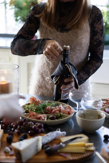 Ditte serveringsfad - Beige-vinrød - Sagaform