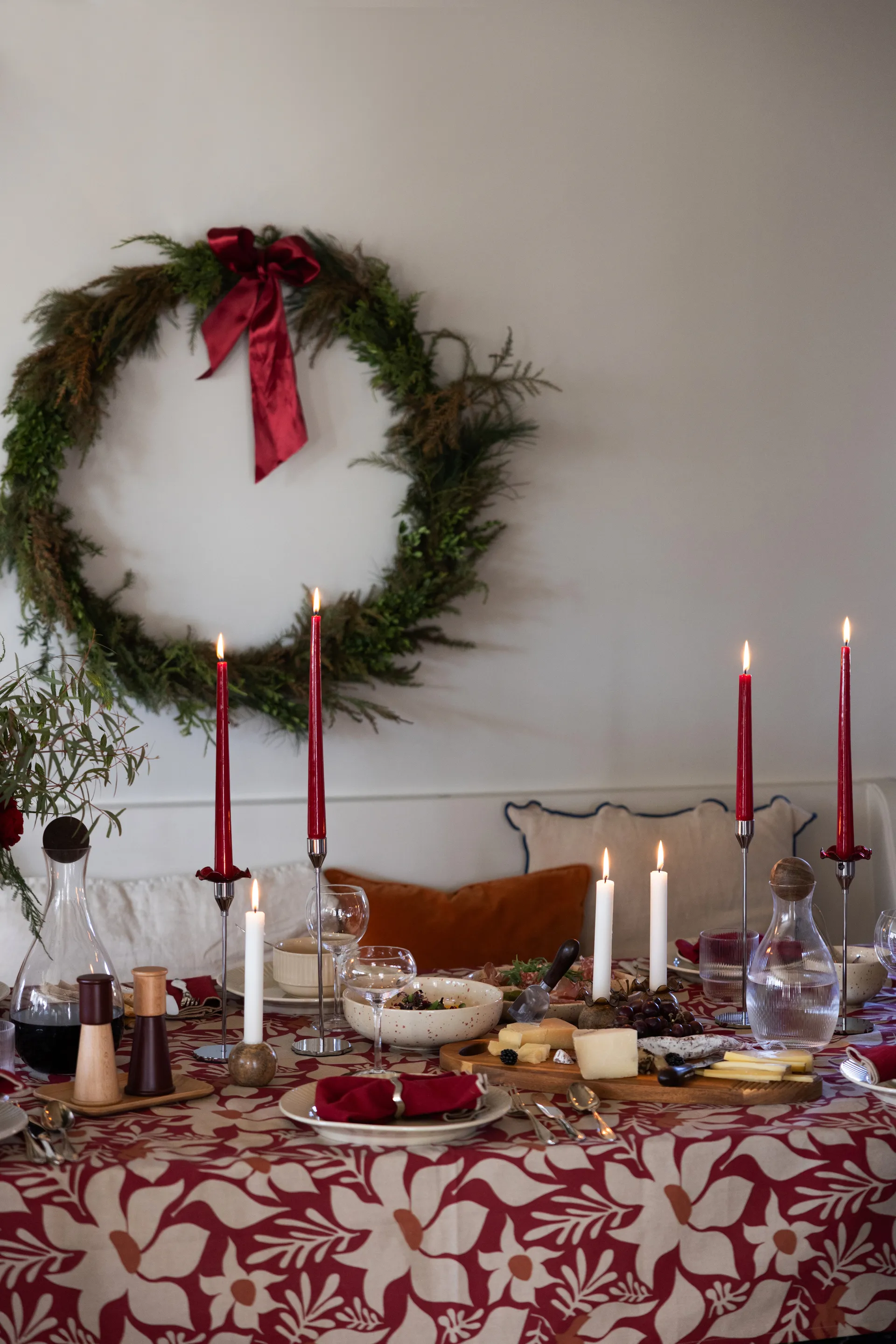 Ditte serveringsskål, Beige-bordeaux Sagaform