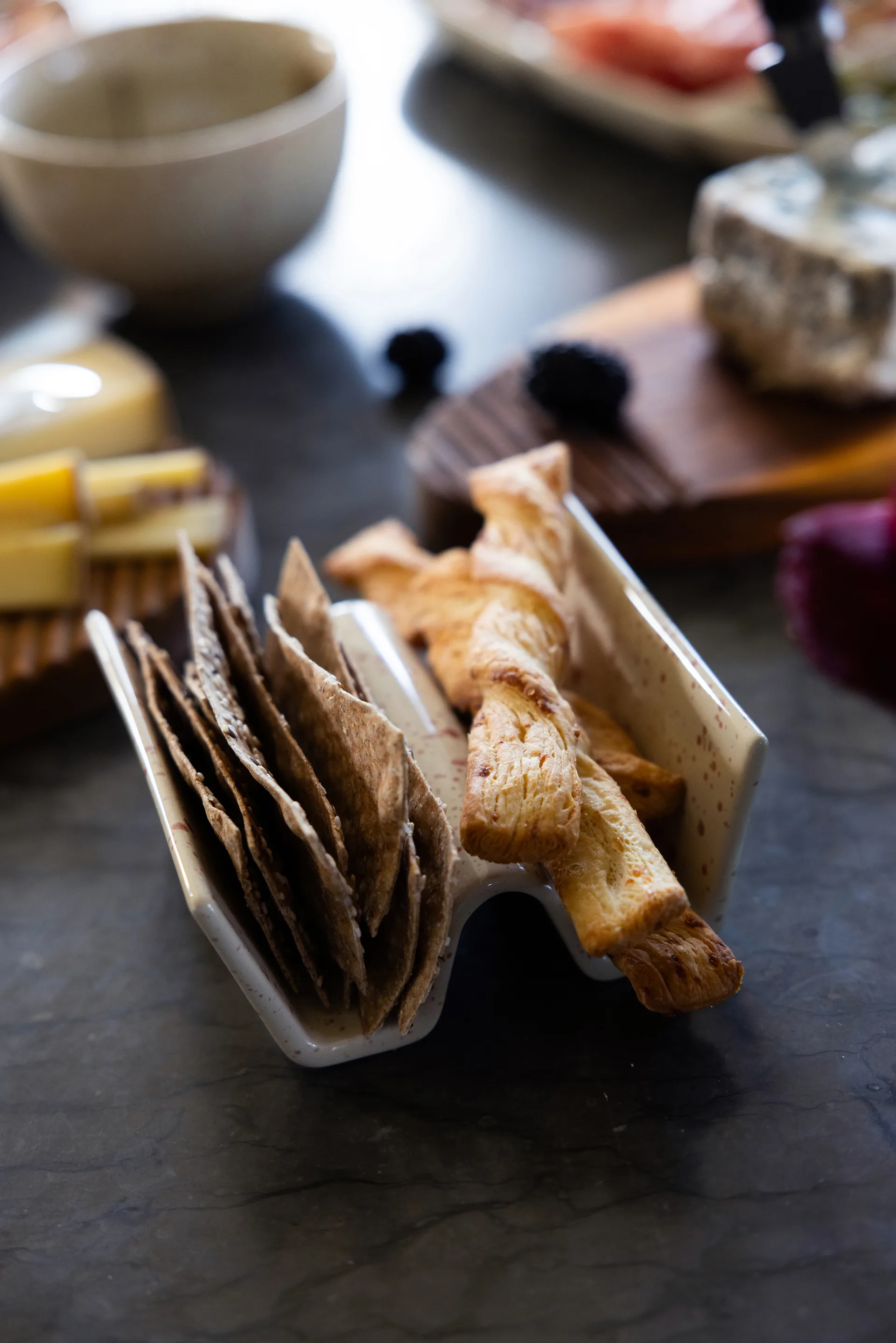 Ditte tacostativ 2-pak, Beige-vinrød Sagaform