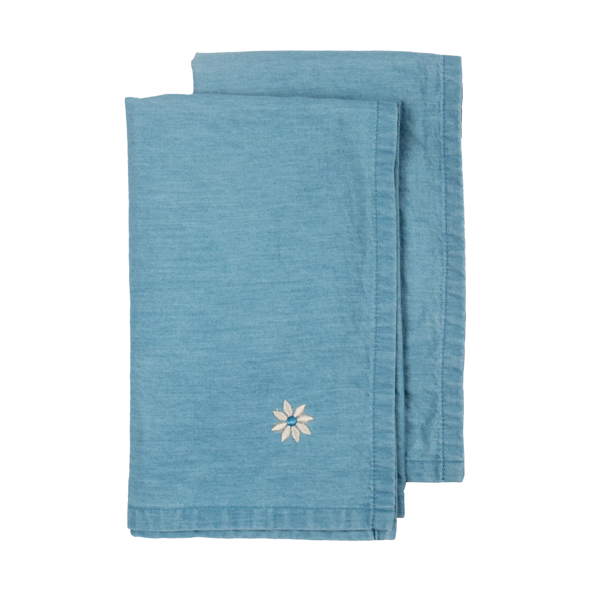 Eden denim stofserviet 45x45 cm 2-pak, Blå Sagaform