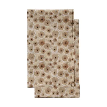Edith viskestykke 50x70 cm 2-pak - Mixet beige - Sagaform