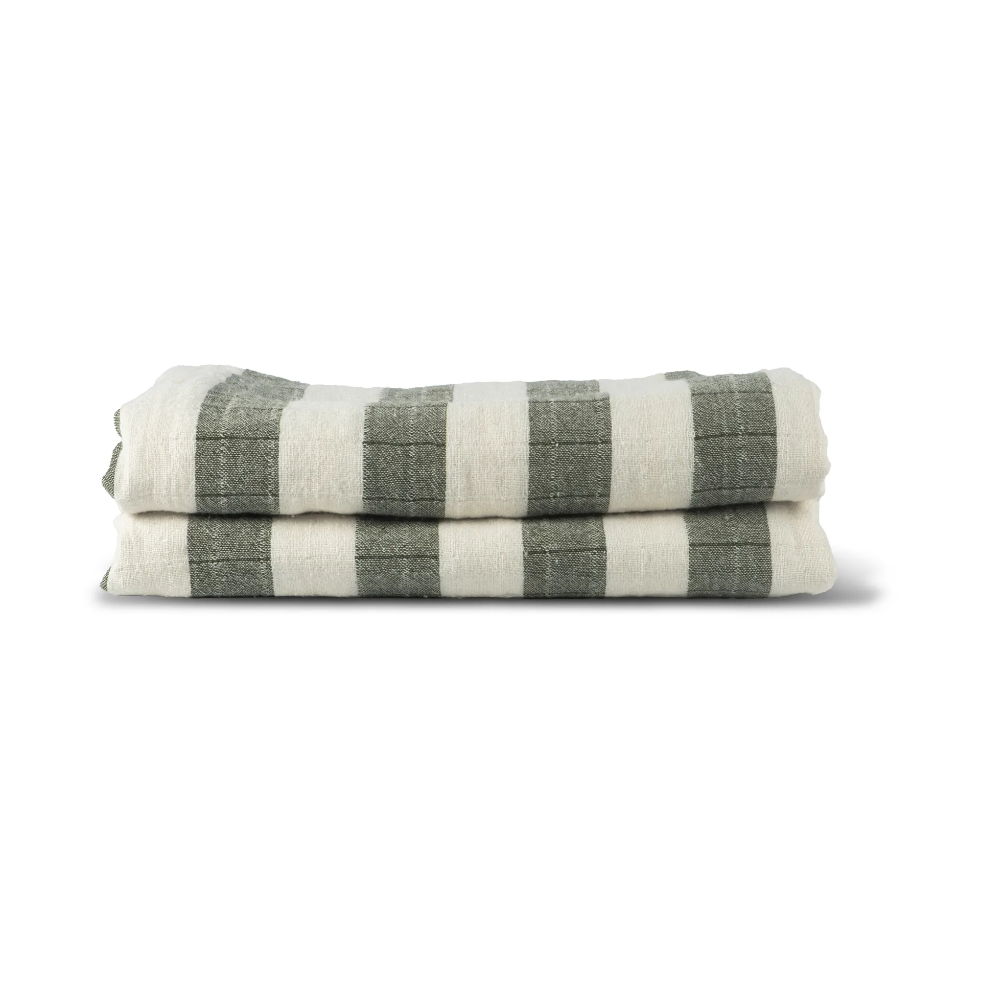 Emilie plaid 130x170 cm, Grøn-hvid Sagaform
