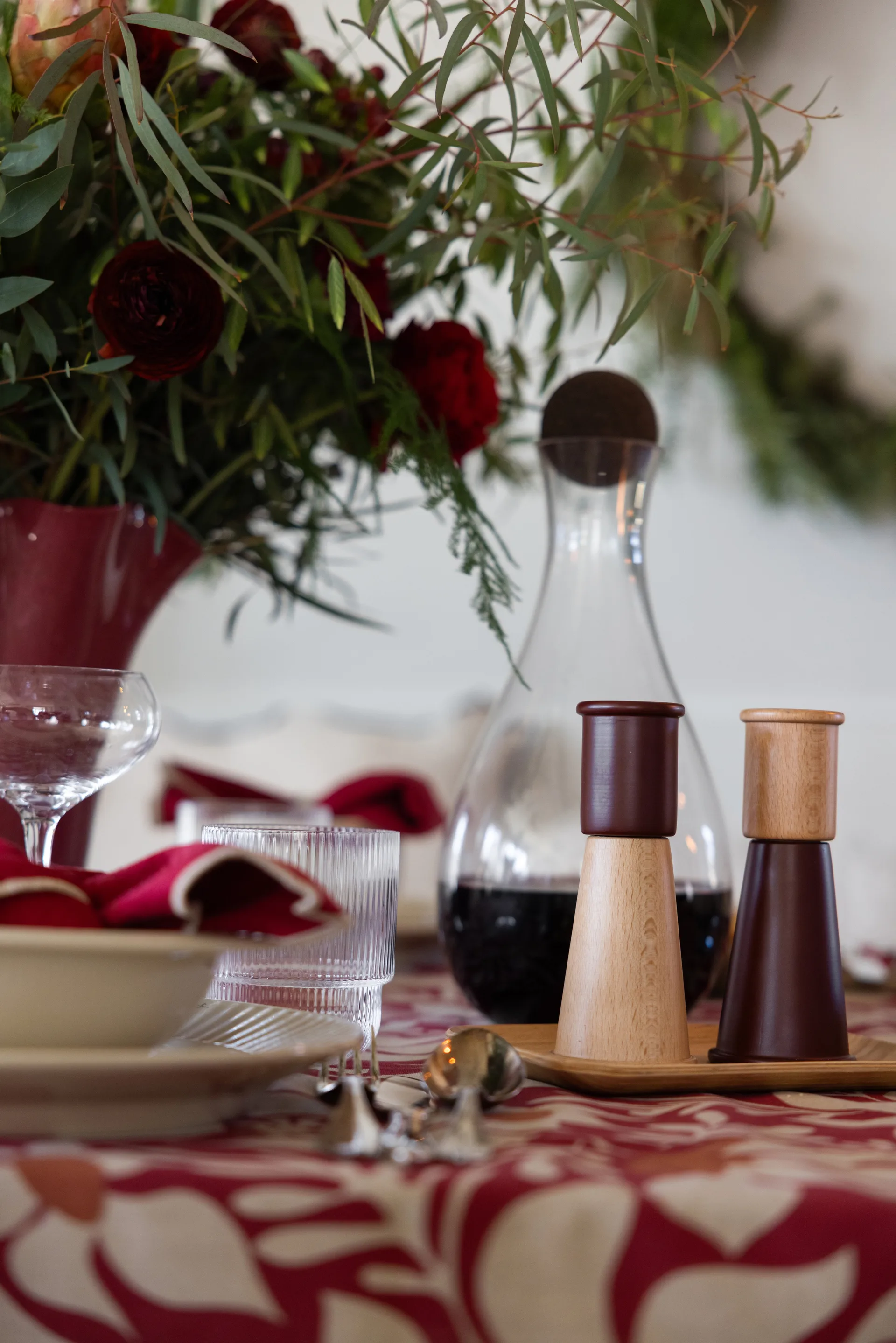 Gurken salt- og peberkværn lille 2 dele, Rød-brun Sagaform