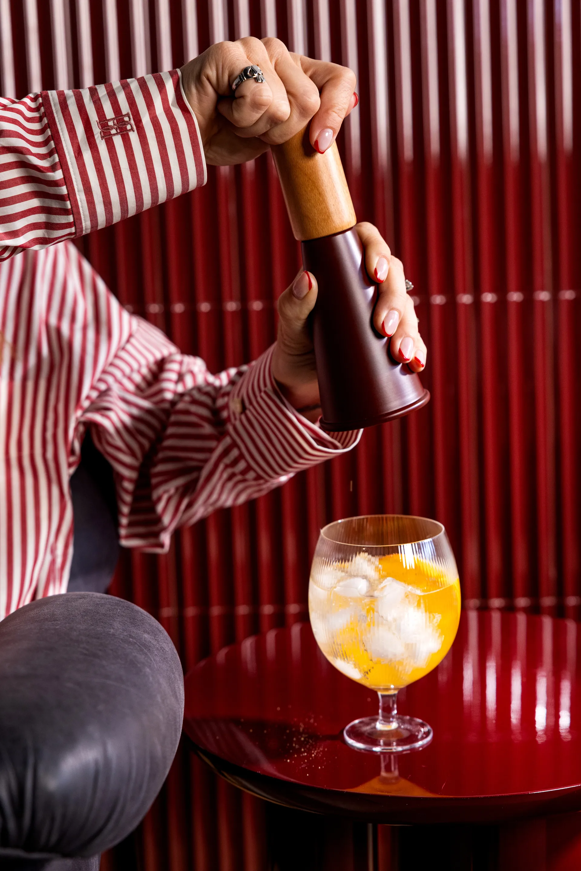 Gurken salt- og peberkværn medium 20,5 cm, Rød-brun Sagaform