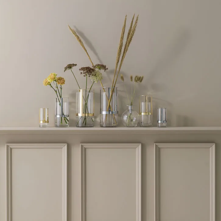 Hold vase stor, Guld Sagaform