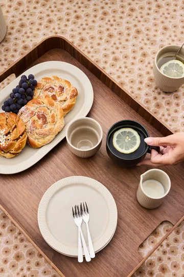 Inka tallerken - Beige-warm gray, Ø17 cm - Sagaform