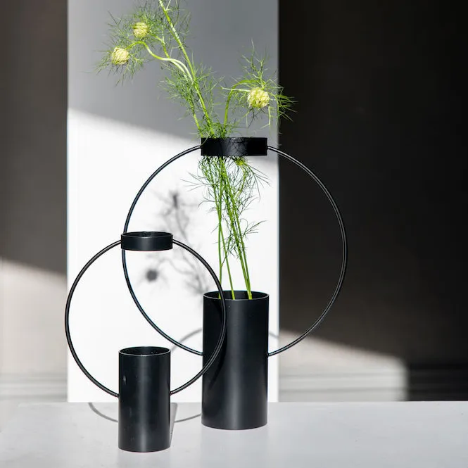 Moon vase 21 cm, Sort Sagaform