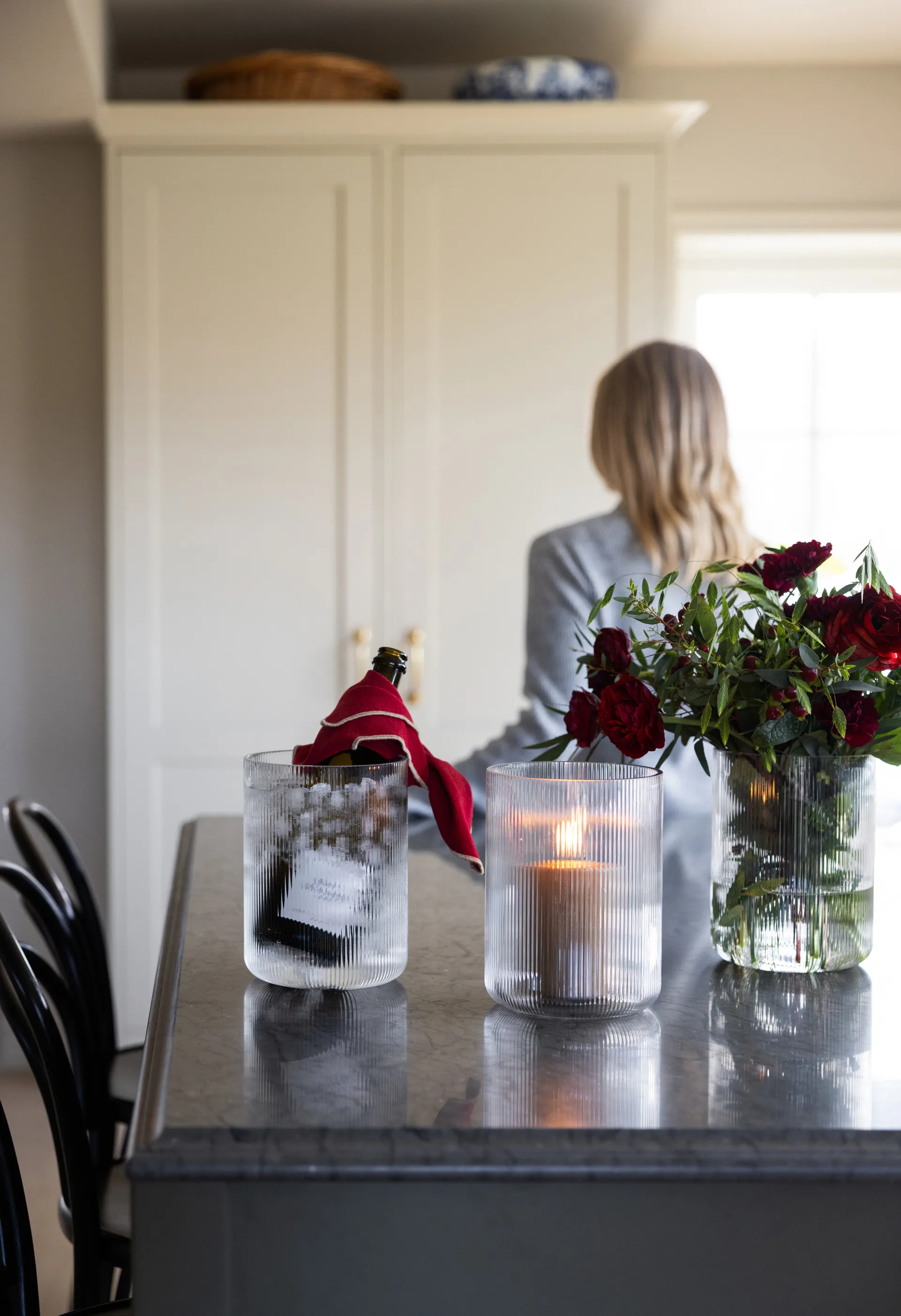 Sagaform Blanka vase/vinkøler Ø15x20 cm, Klar Sagaform