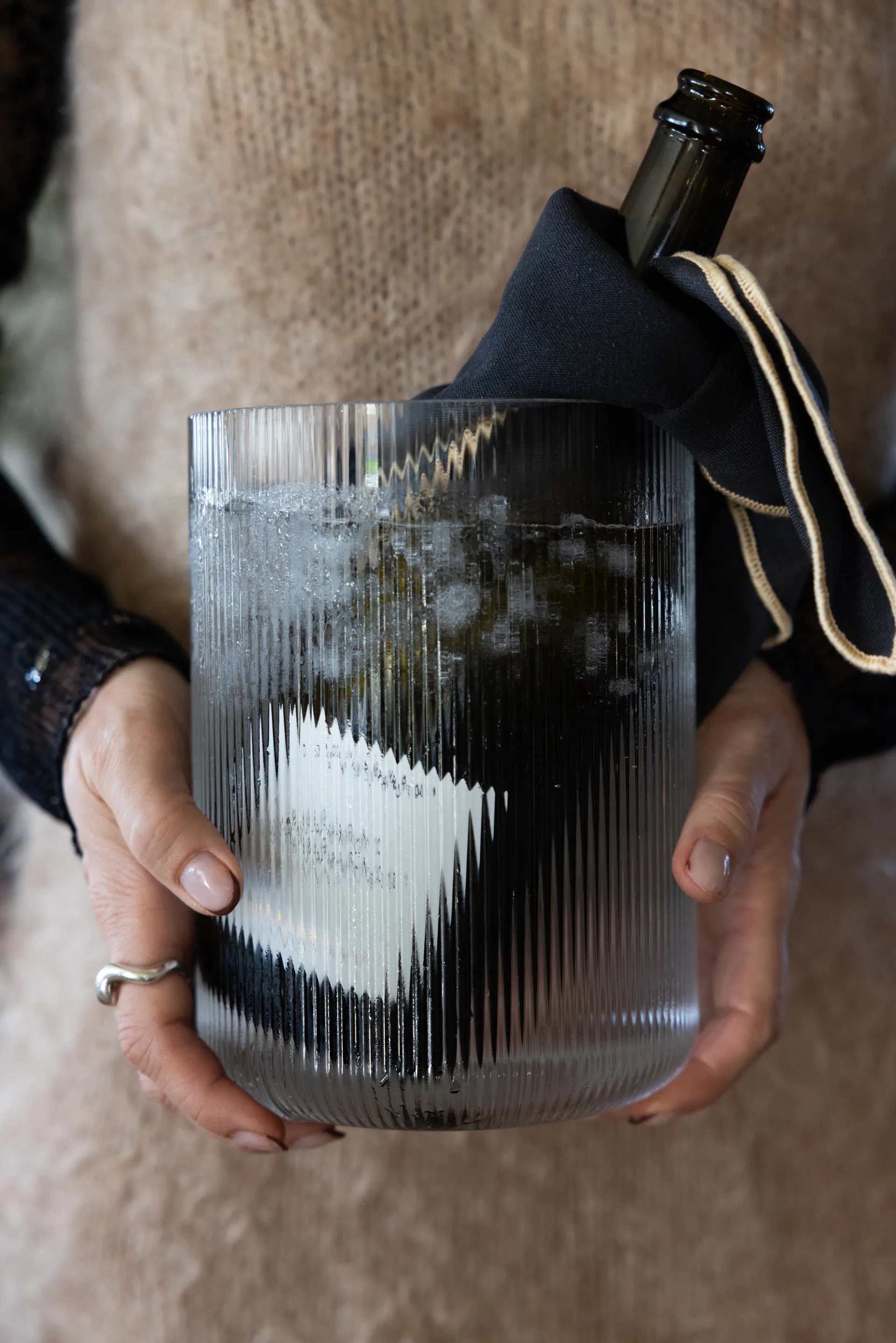 Sagaform Blanka vase/vinkøler Ø15x20 cm, Klar Sagaform