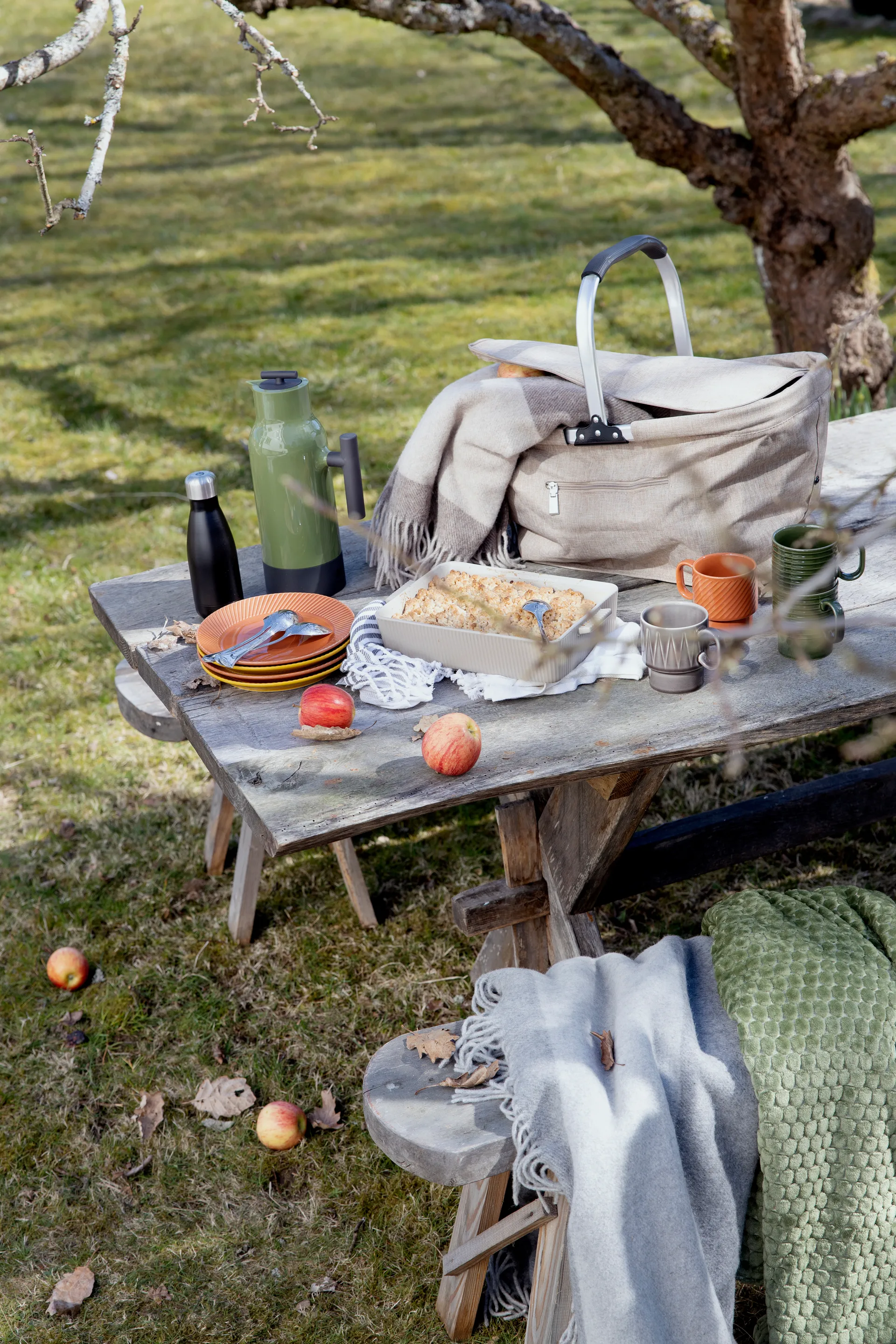 Ulle uldplaid, Beige/Brun Sagaform