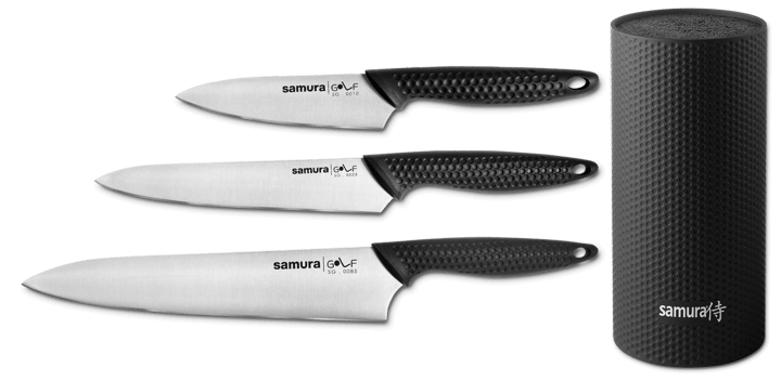 Golf knivsæt 4 dele - Sort - Samura