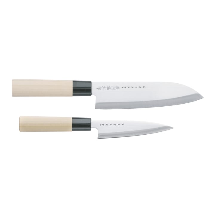 Satake Houcho knivsæt petty & santoku, 2 dele Satake