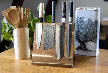 Satake knivblok - Akacie, 19x25x24 cm - Satake