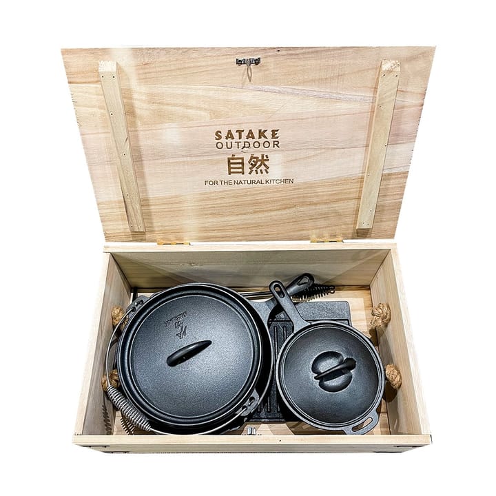 Satake Outdoorset 6 dele, Sort Satake