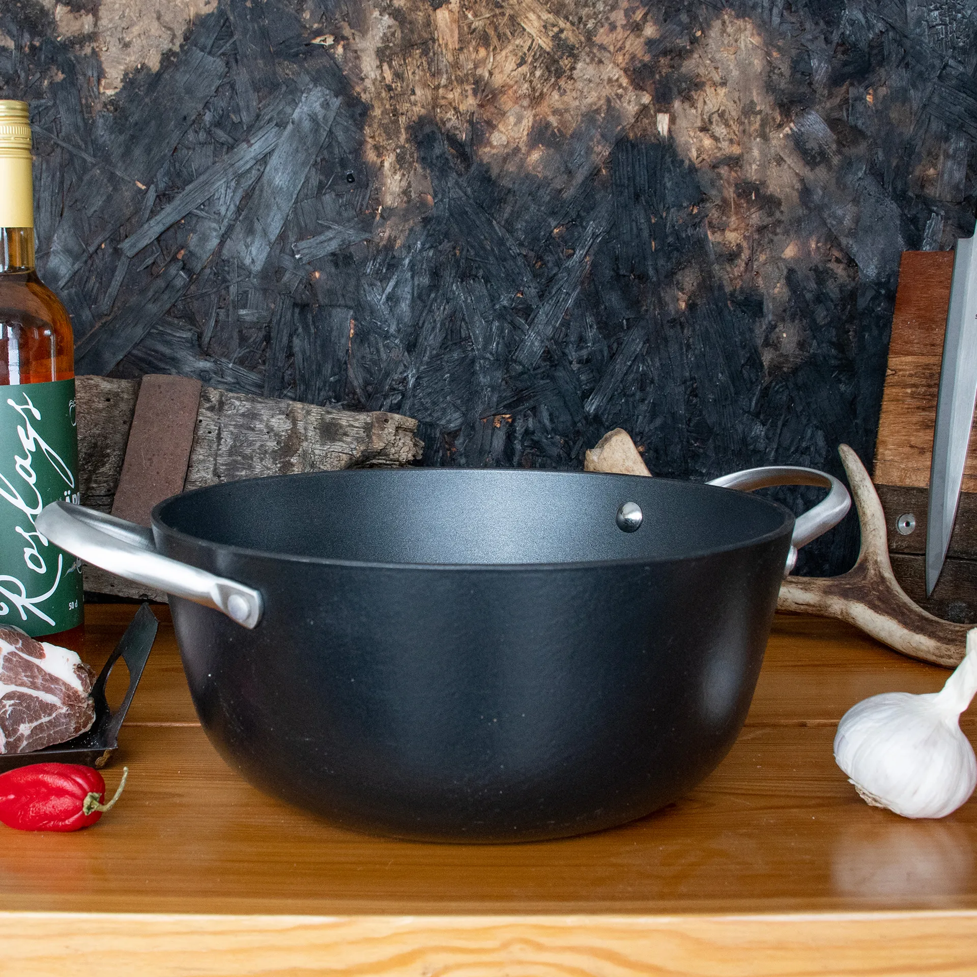 Satake sauterkasserolle med glaslåg 2 dele, 4 L Satake