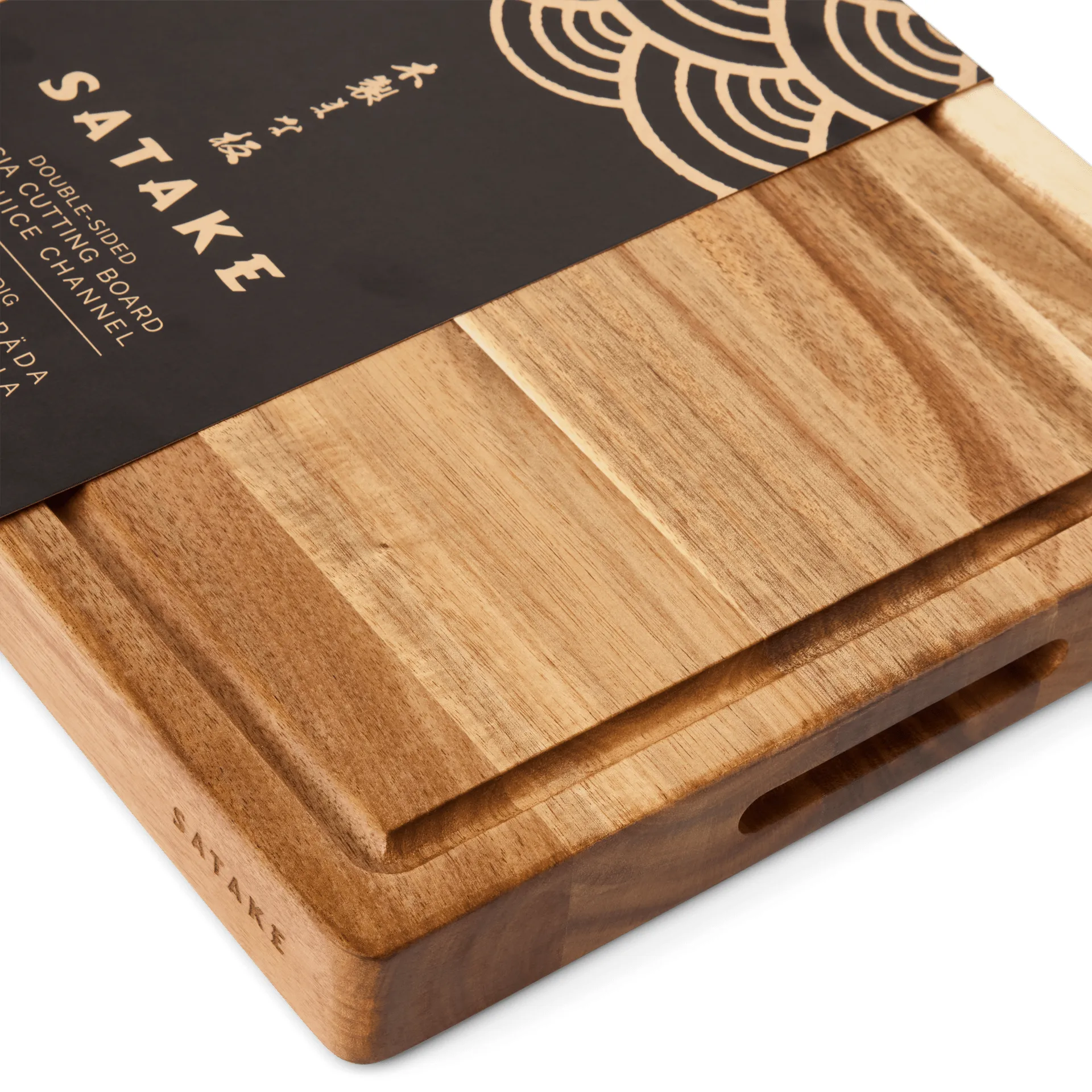 Satake skærebræt, Akacie, olieret, 43,2x27,9x3,8 cm Satake