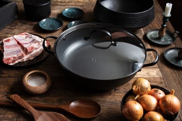 Satake traktørpande letvægtsstøbejern keramisk - 30 cm - Satake
