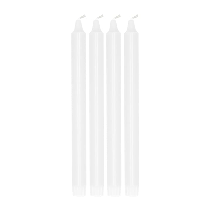 Ambiance kronelys 4-pak 27 cm, White Scandi Essentials