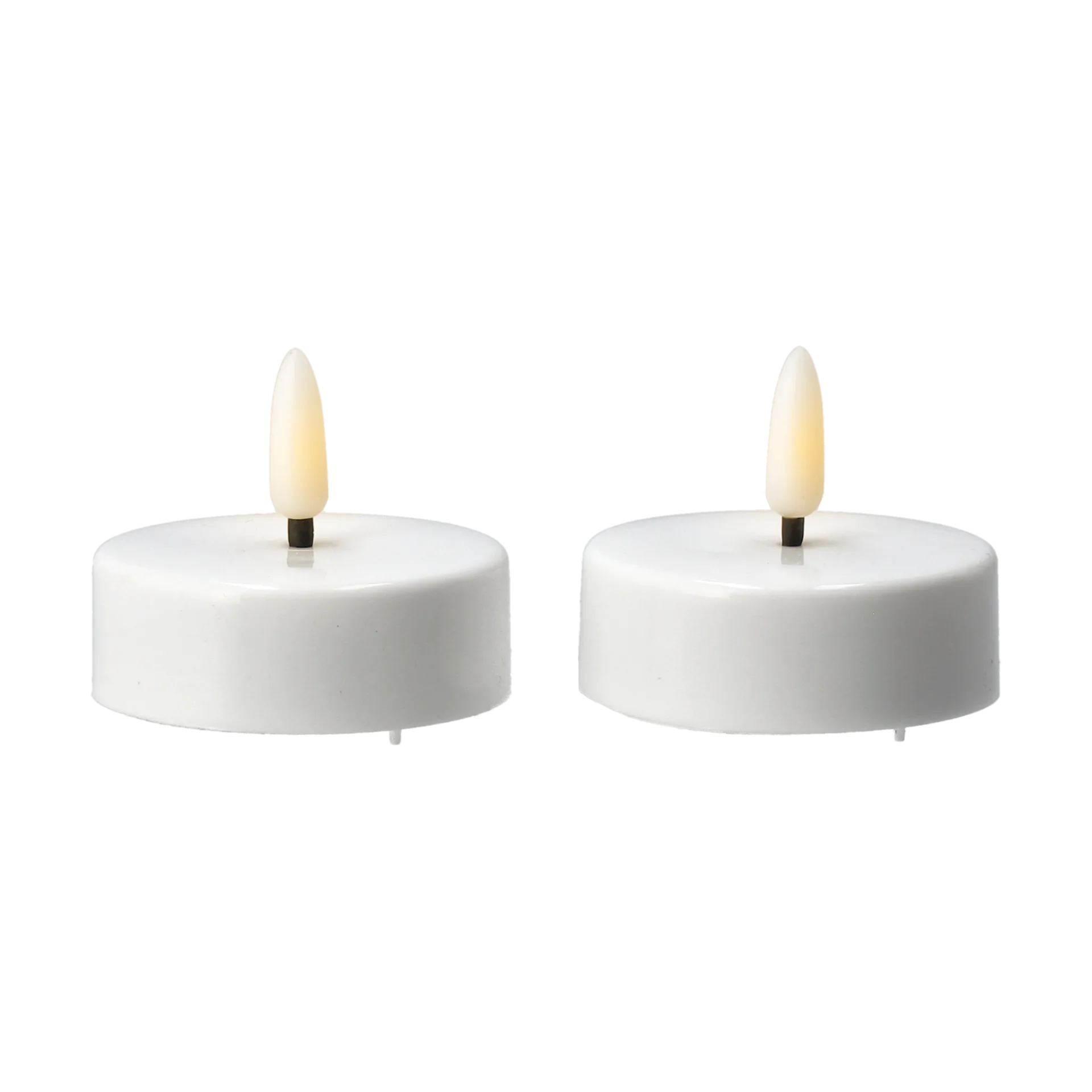 Bright fyrfadslys LED 5,8 cm 2-pak, White Scandi Essentials