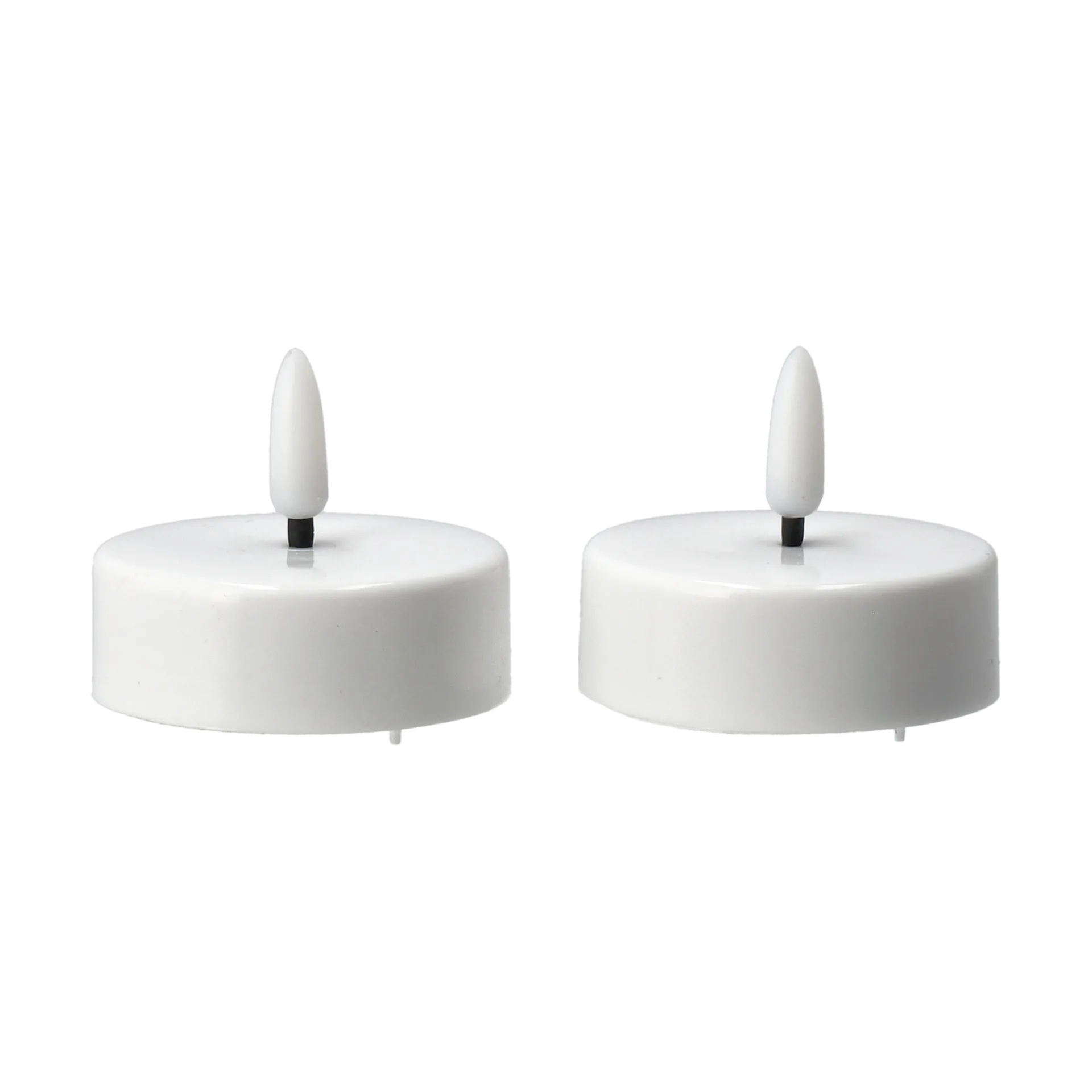 Bright fyrfadslys LED 5,8 cm 2-pak, White Scandi Essentials
