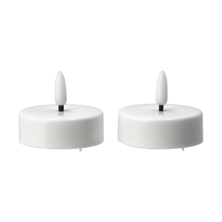 Bright fyrfadslys LED 5,8 cm 2-pak, White Scandi Essentials